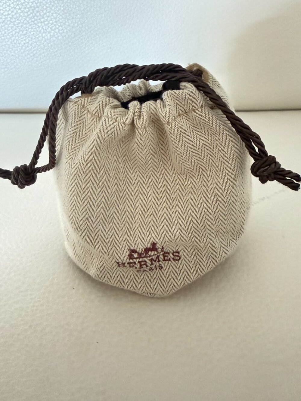 Excellent condition Limited HERMES wristwatch dust bag travel pouch